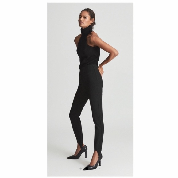Reiss Keri Stir-Up Leggings in Black- 0,4 - Picture 1 of 10
